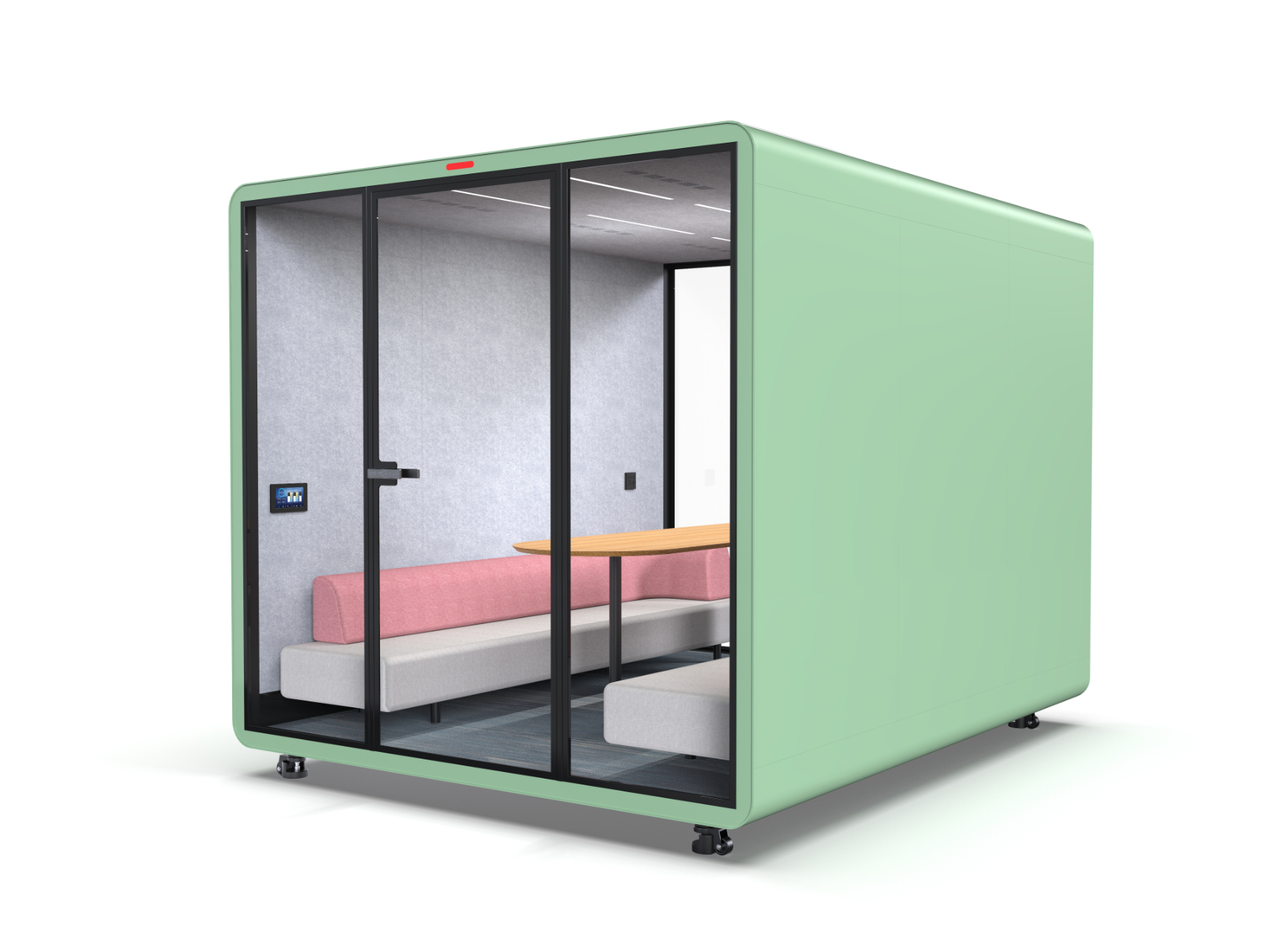 OMNI Acoustic Office Pod Soundproof Work Cabin Enclosed Acoustic Workstation with Integrated Lighting &amp; Ventilation System