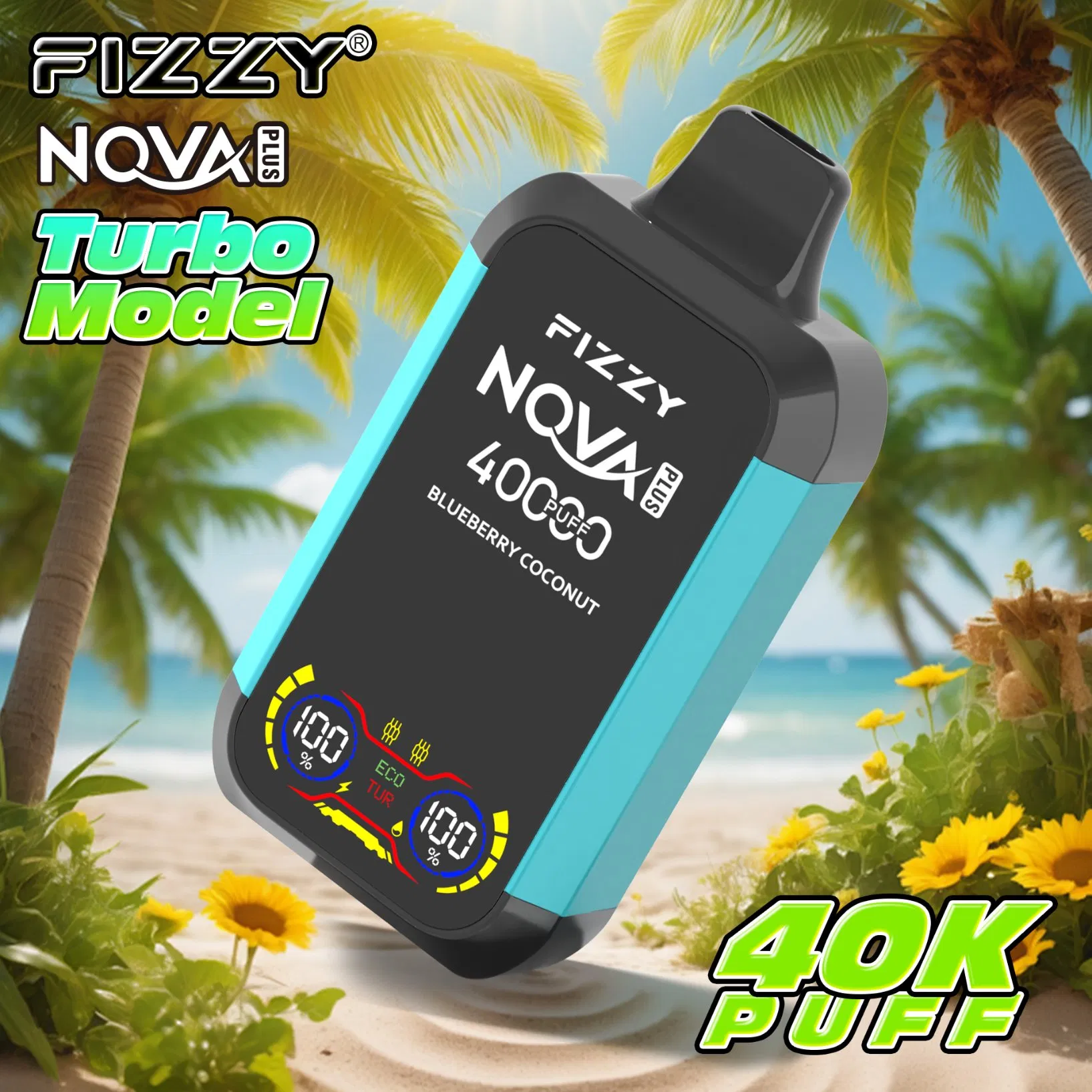 Original Design Nicotine Salt E-Juice Disposable China Factory Customizable Vape Fizzy Nova Disposable 30000 40000 50000 60000 Puffs E-Cigarette Bar Vape Pen