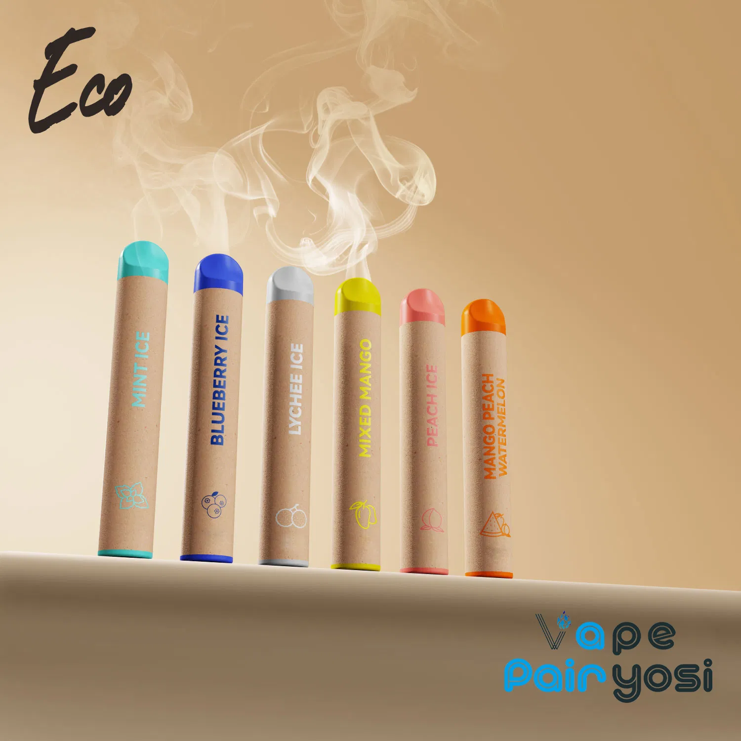 New Eco Friendly Paper Bar Healthy Pollution-Free 600 Puffs Disposable Vape