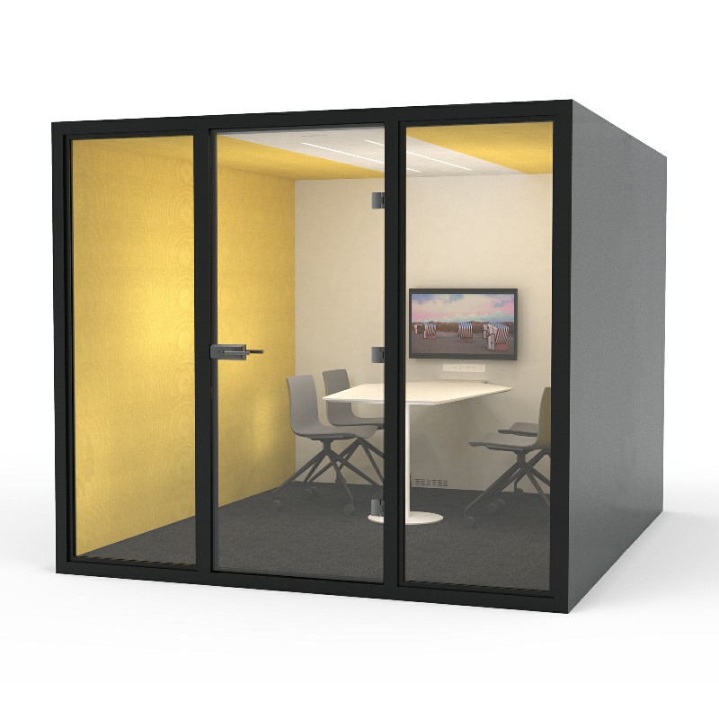 Big Size Sound Proof Office Pods Open Acoustic Phone Booth Office Meeting Pod
