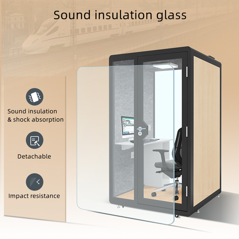 Canadian 45db Sound Proof Home Office Pod Mini Soundproof Booth Personal Space Overall Mold Container House Built-in Ventilation