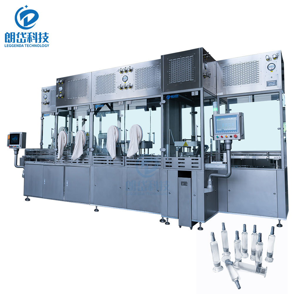 Fully Automatic High Accuracy Injection Filling Machine Prefilled Syringes Electric Drive 1 Year Warranty Cosmetic Medical Glass