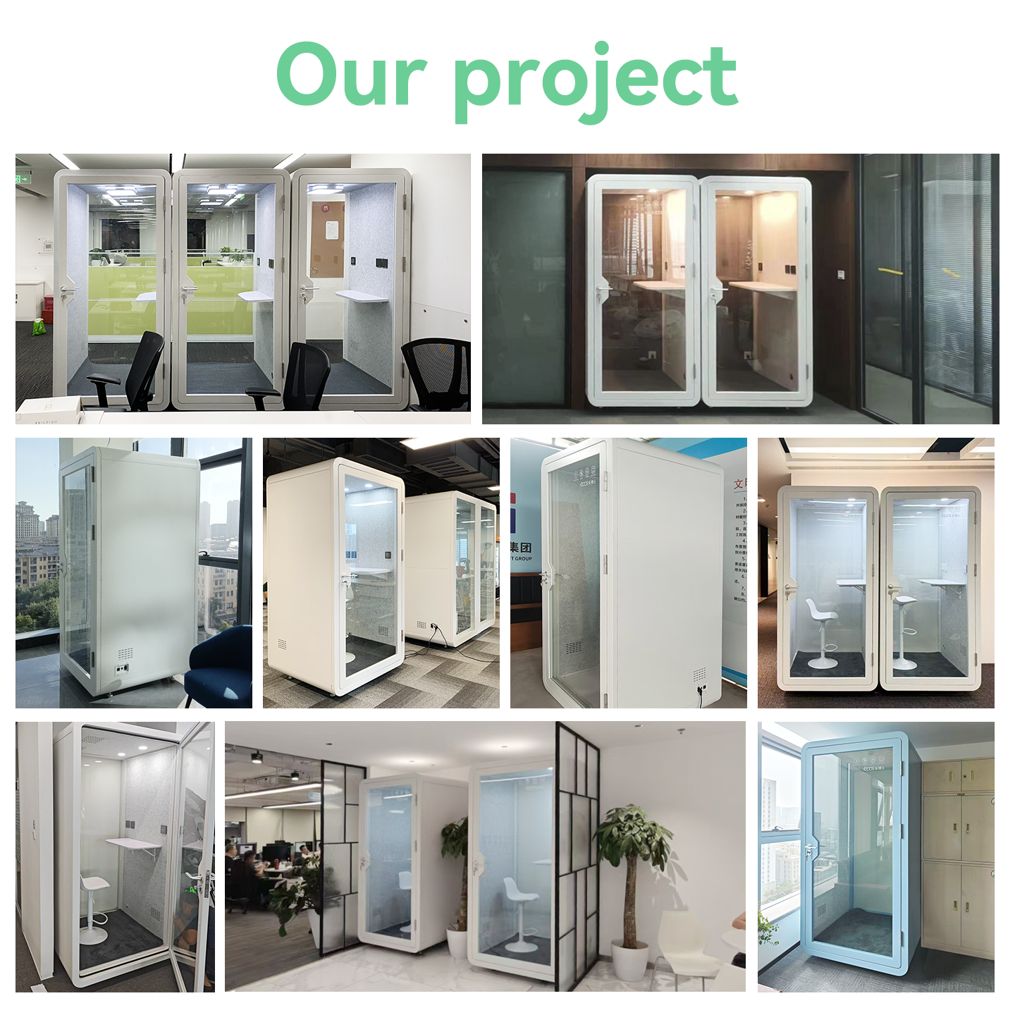 Dr. Le Compact Office Phone Booth Soundproof Acoustic Silent Pod Space-saving Privacy Work Pod Studios Hotel Use Office Pods