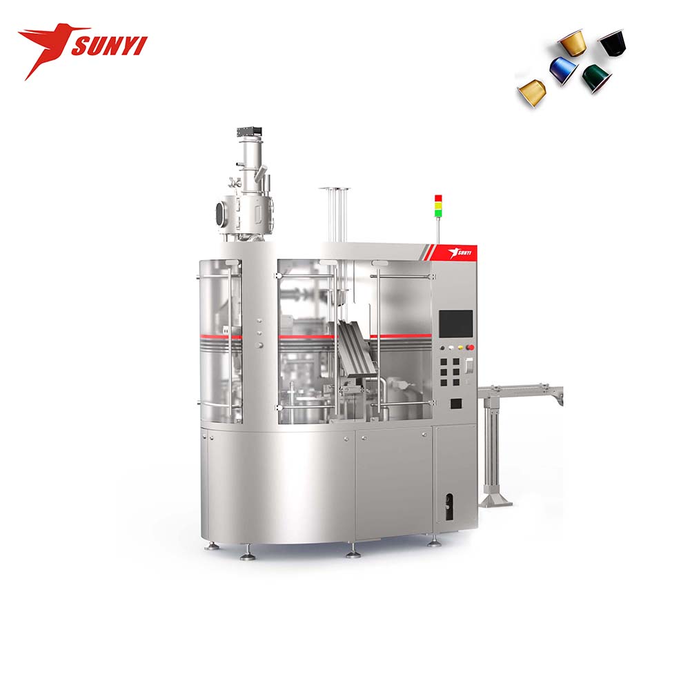 Nitrogen Flushing Automatic Nespresso Pod Filling Machine with Sealing Function