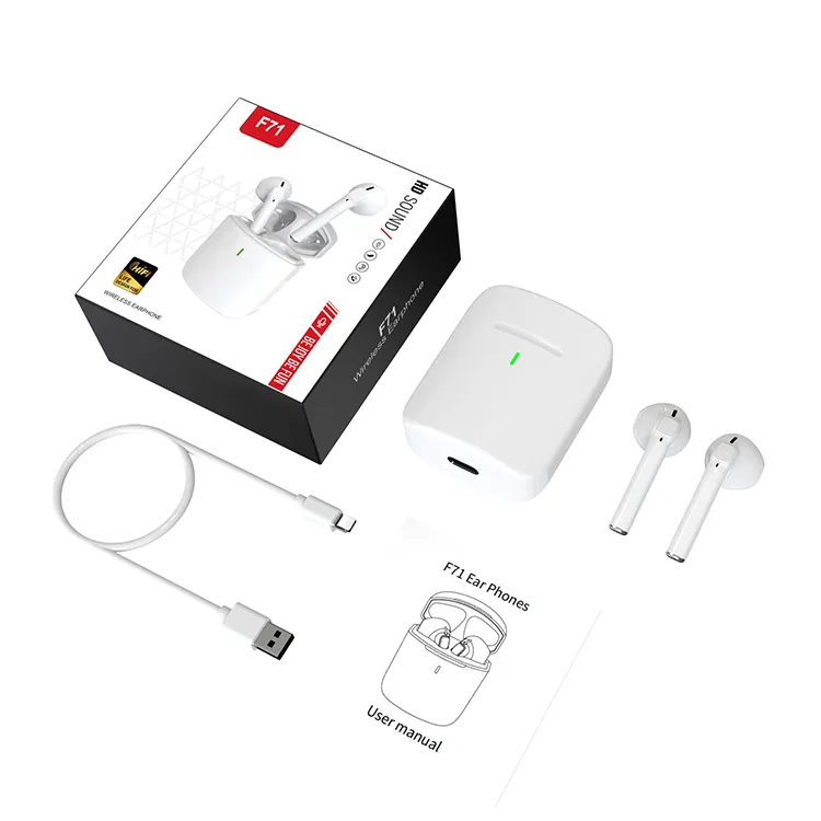 Private Model F71 TWS Earphones Hifi Sound BT 5.3 Mini Earbuds Sports No Delay Game Wireless Livepods