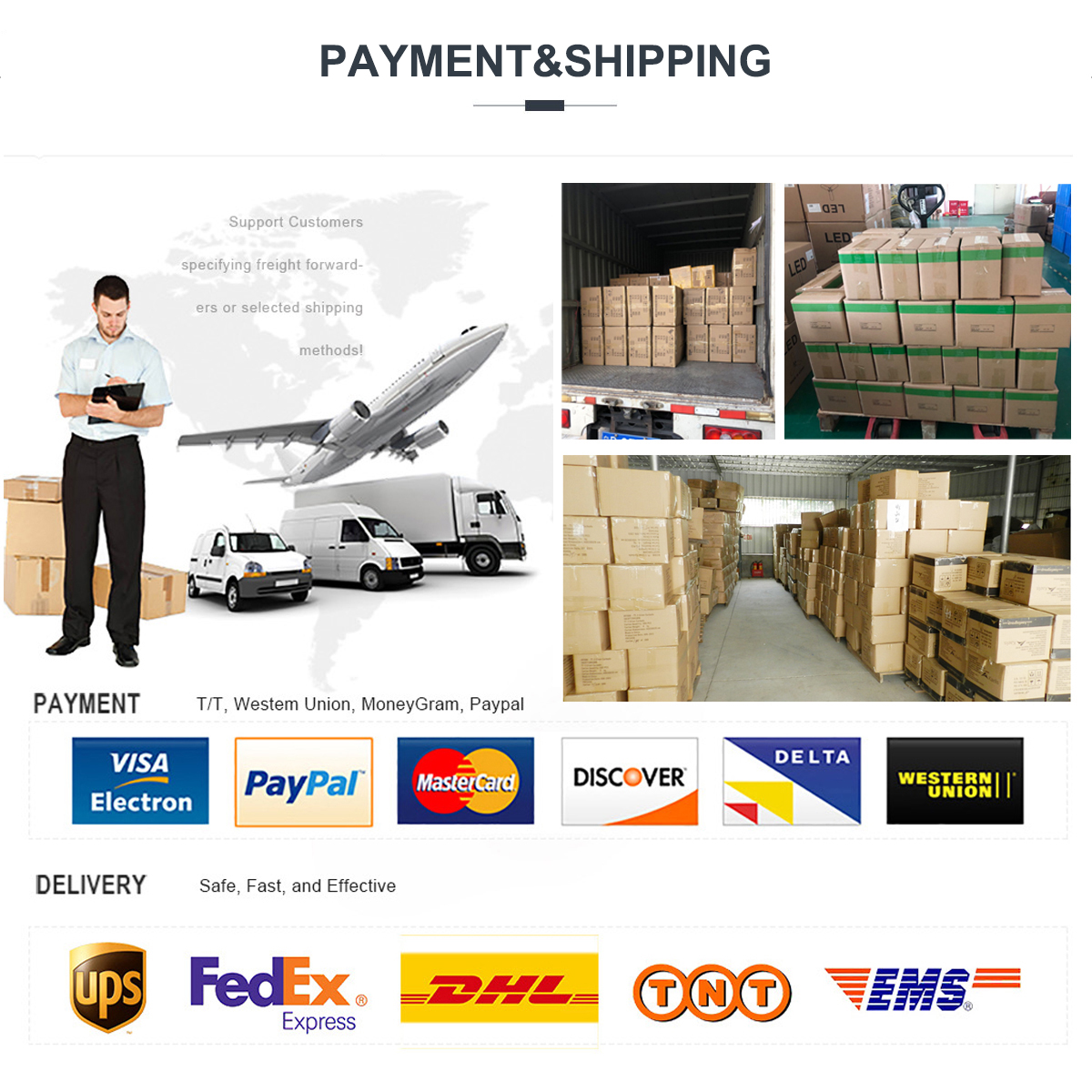 Packing and shipping details