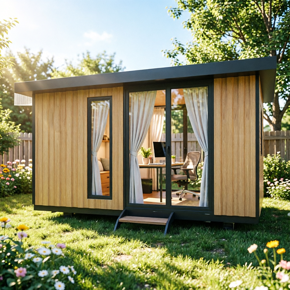 Prefabricated Office Pod Outdoor Portable Meeting Cabin, Garden Workspace Solution, Easy Assembly And Durable Build