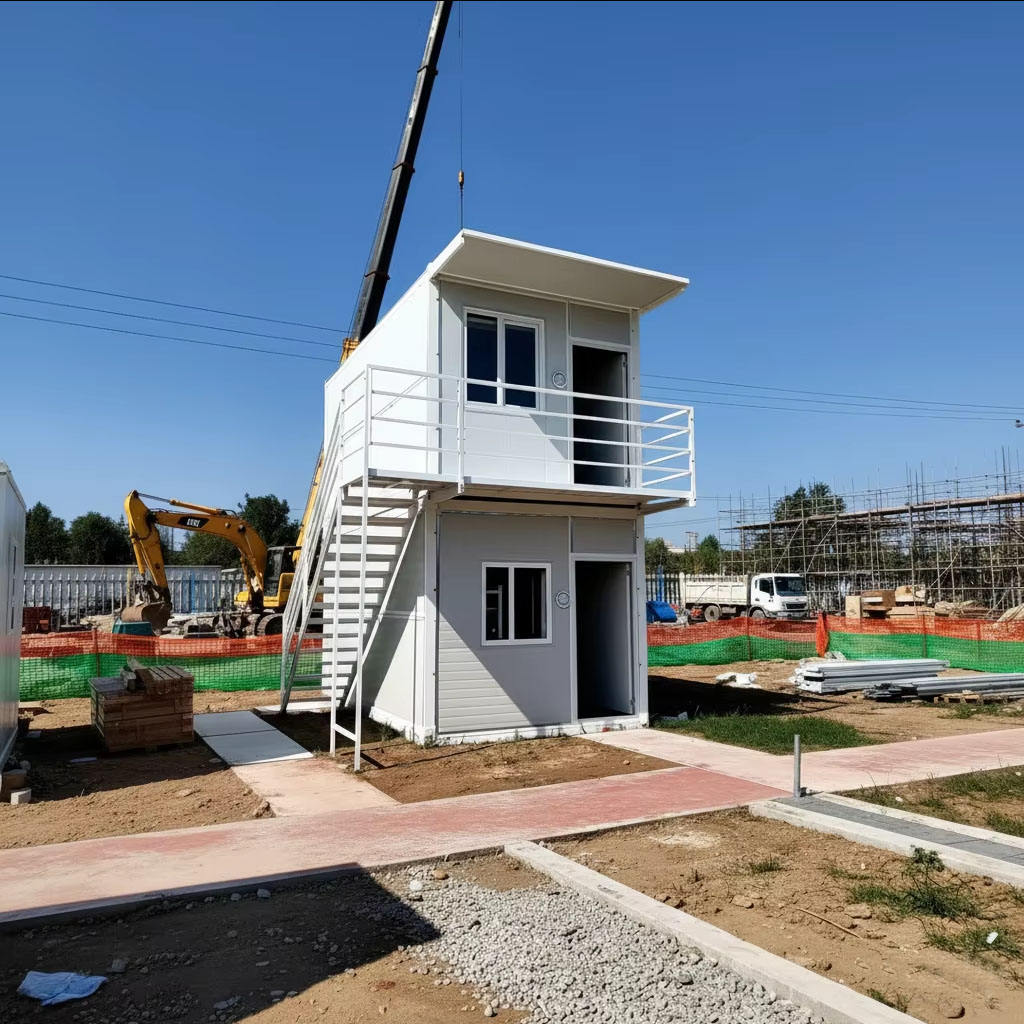 Quick Installation 20ft 40ft Folding Prefab Container Houses Foldable Container Prefab Tiny Homes Site Office