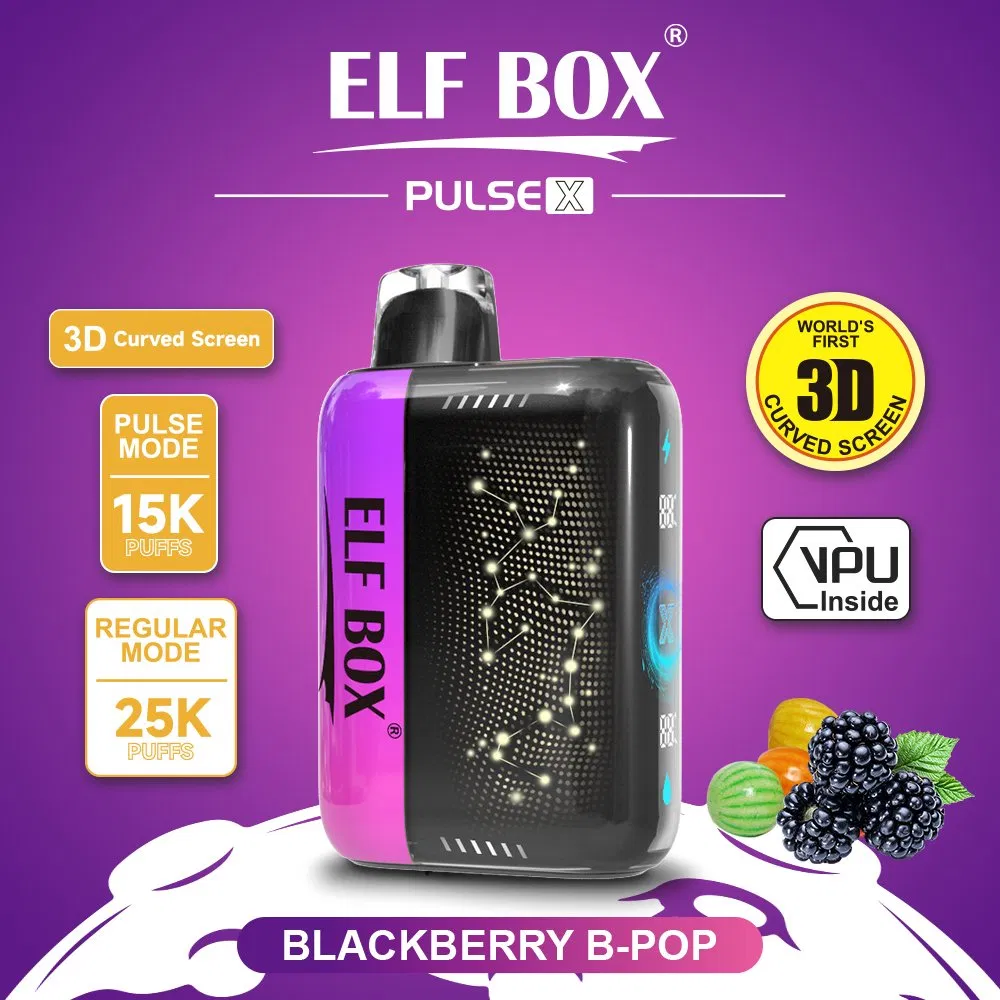 Nl Spain Distributors Elf Box Pulse X Eco-Friendly Disposable Vape 15000 Puff Vape 15000-25000 Puff Sizes Recyclable Parts Natural Flavors