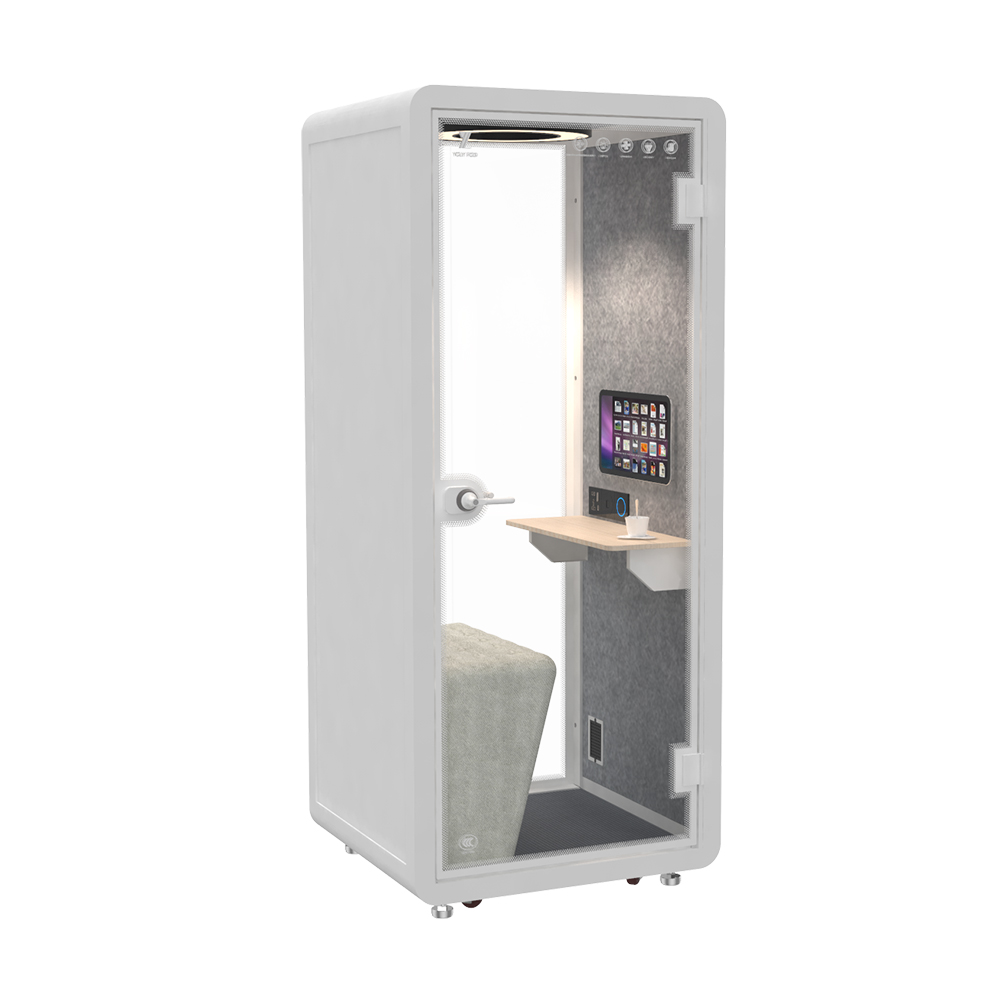 Indoor Soundproof Office Phone Booth Acoustic Open Vocal Studio Booth Home Pod Mini with Natural Light