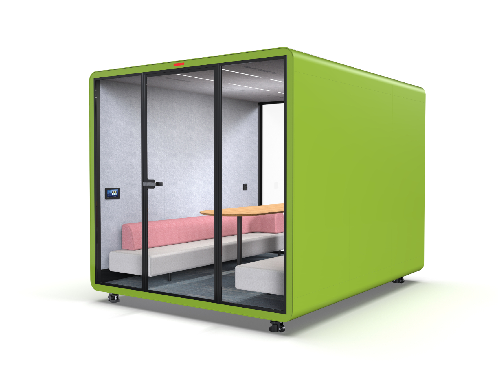 OMNI Acoustic Office Pod Soundproof Work Cabin Enclosed Acoustic Workstation with Integrated Lighting &amp; Ventilation System