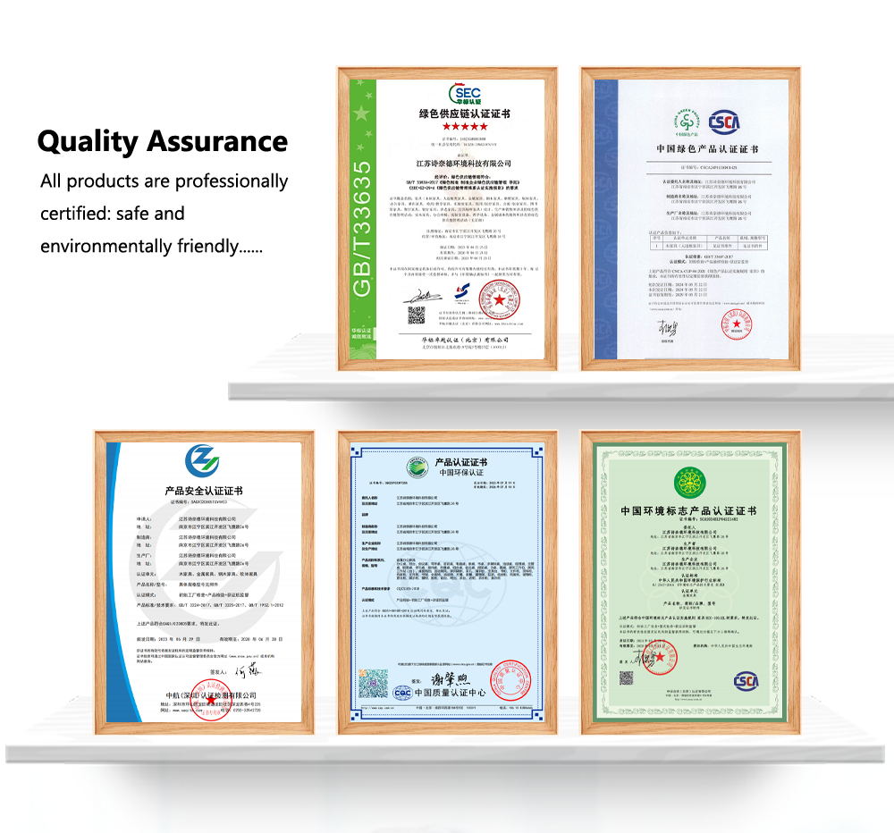 Product quality certifications