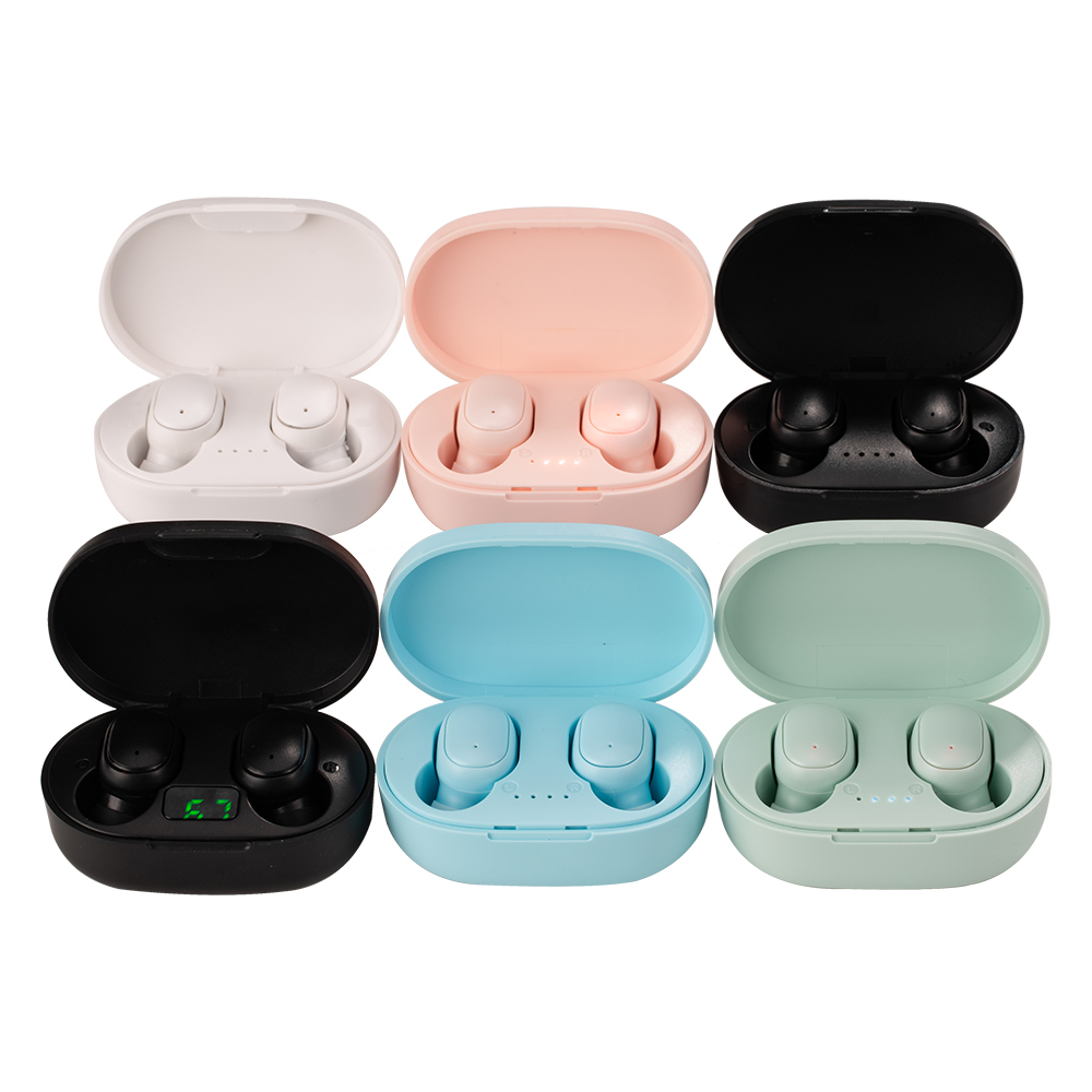 Hot Mini Pods Earbuds In-Ear Wireless TWS A6S Durable Earbuds with Microphone LED Battery Indicator IPX5 Waterproof