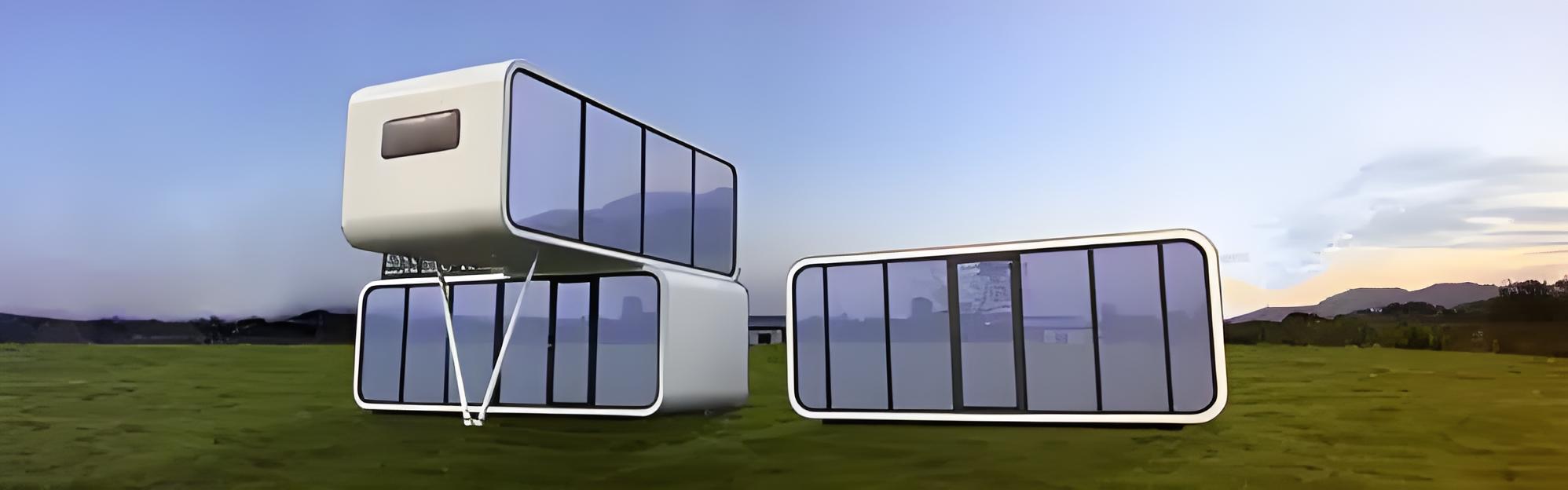 Honest Brand Rectangle Prefab Cabin | Compact Portable Glamping Pod for Resort Rental Apartment School or Garden Use