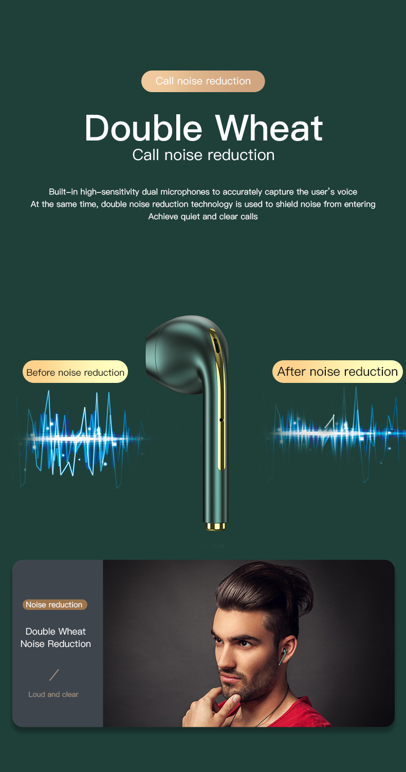 Air Pro Pods Mini BT Wireless In-Ear Earbuds TWS Buds with LED Battery Indicator In-Ear Headphones Mobile Gadgets