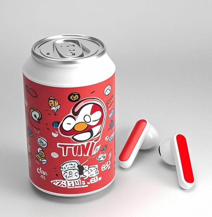 New Arrival Mini Tube Cylinder Coke Soda Cans bluetooth Can Shaped Headset Ear Pods Twin True Wireless Stereo Earphone