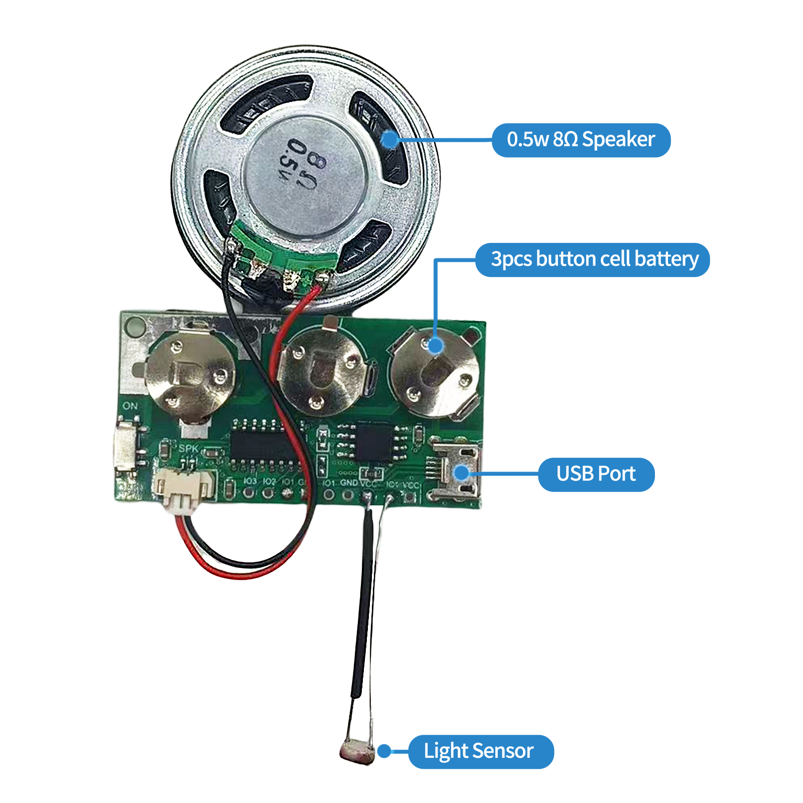 Music Sound Chip Light Sensor Detail 4
