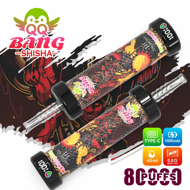 Hookah Flavors Disposable Vape 80000 Puffs Dtl Shisha Ecigarette 50ml Ejuice 5% Nicotine Salt Offer a Hookah-Like Vaping Experience