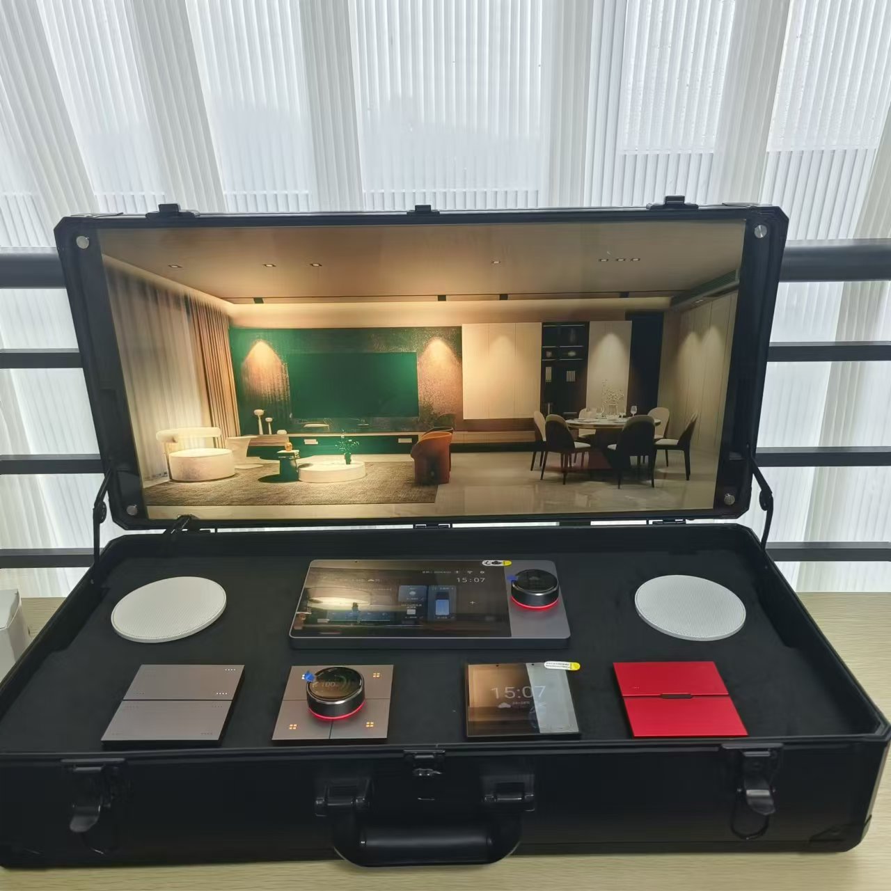 Tianlai Hotel Room Management System Showcase Tuya Smart Home Products Display Box