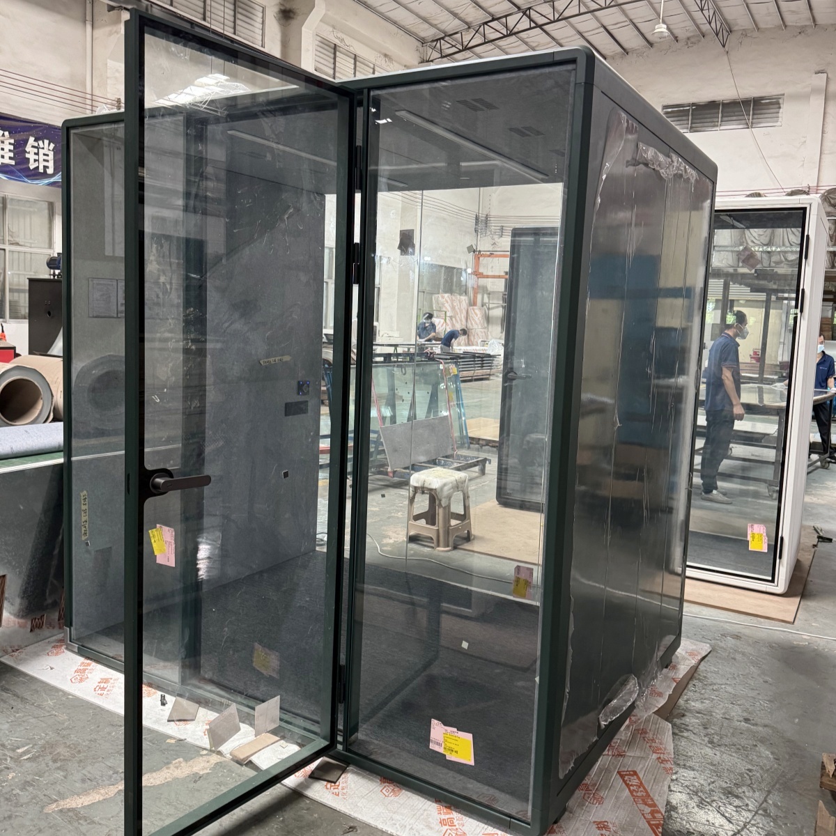 Soundproof Office Pods Silent Booth Modular Silent Work Pod for Home Fitness Center KTV