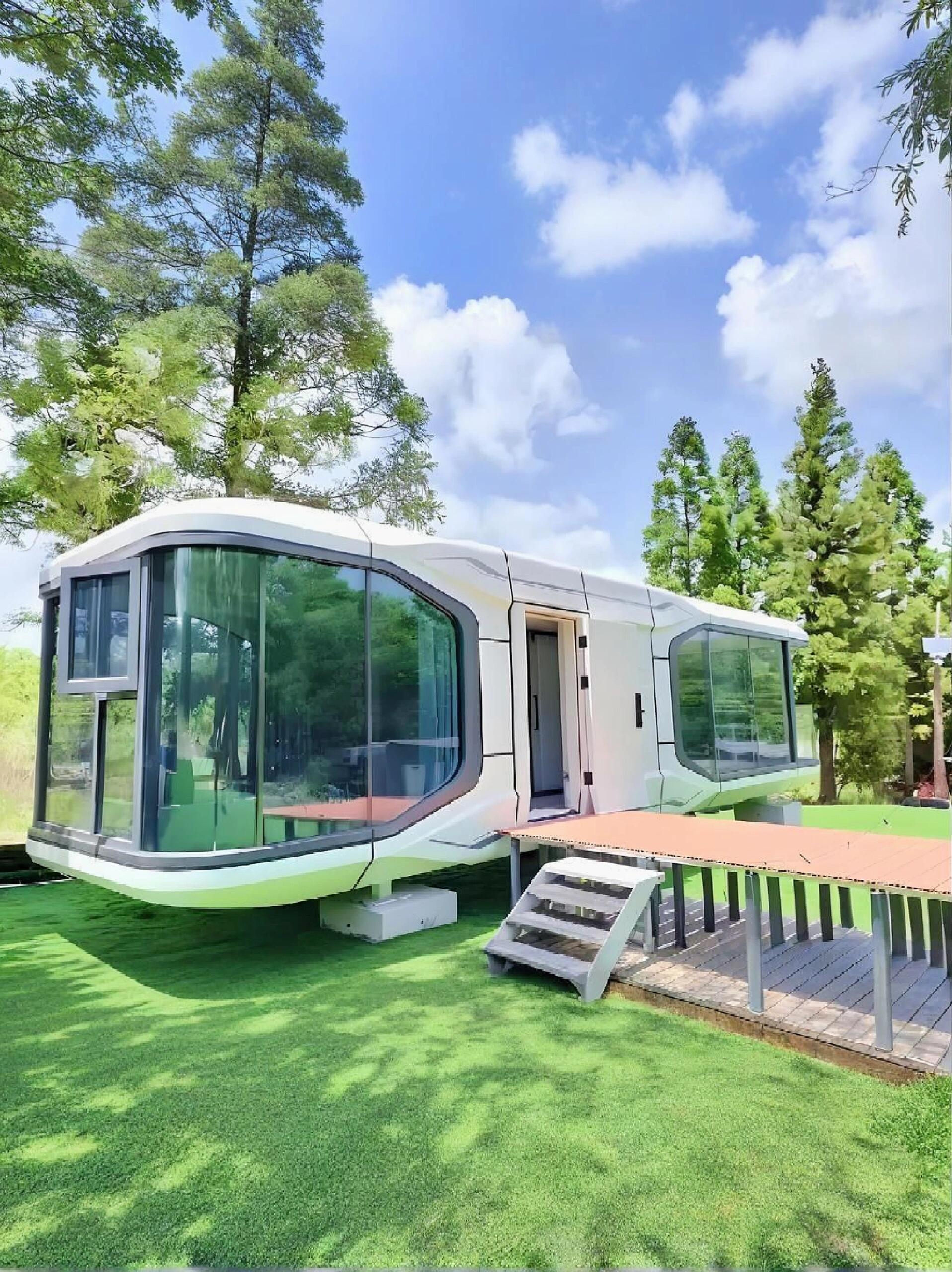 Modular Smart Pod with Detachable Climate-Controlled Sleep System Space Capsules House for Luxury Hotels
