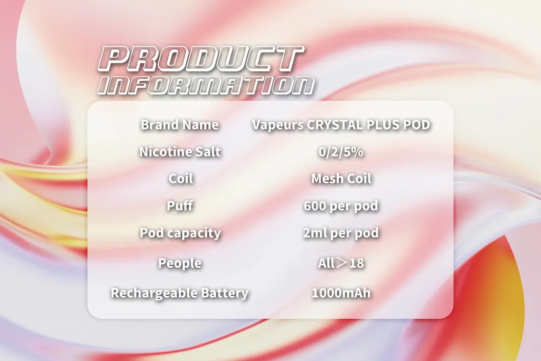 Manufacturer Crystal I Get Bar Plus Vaper