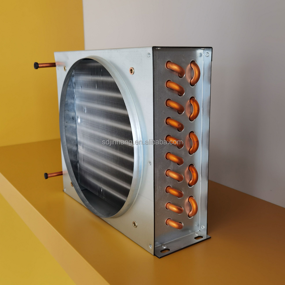 Iron Mesh Condenser Coil Evaporator With Fans 3 Rows and 10 Holes Copper Tube