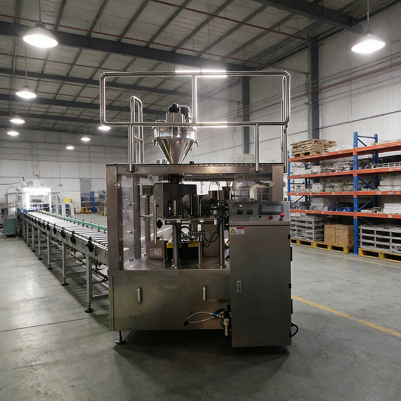 Coffee Packaging Machine with Auger Filler for Pods Bags and Stick Packs Beverage &amp; Cosmetic Applications 200ml High-Accuracy