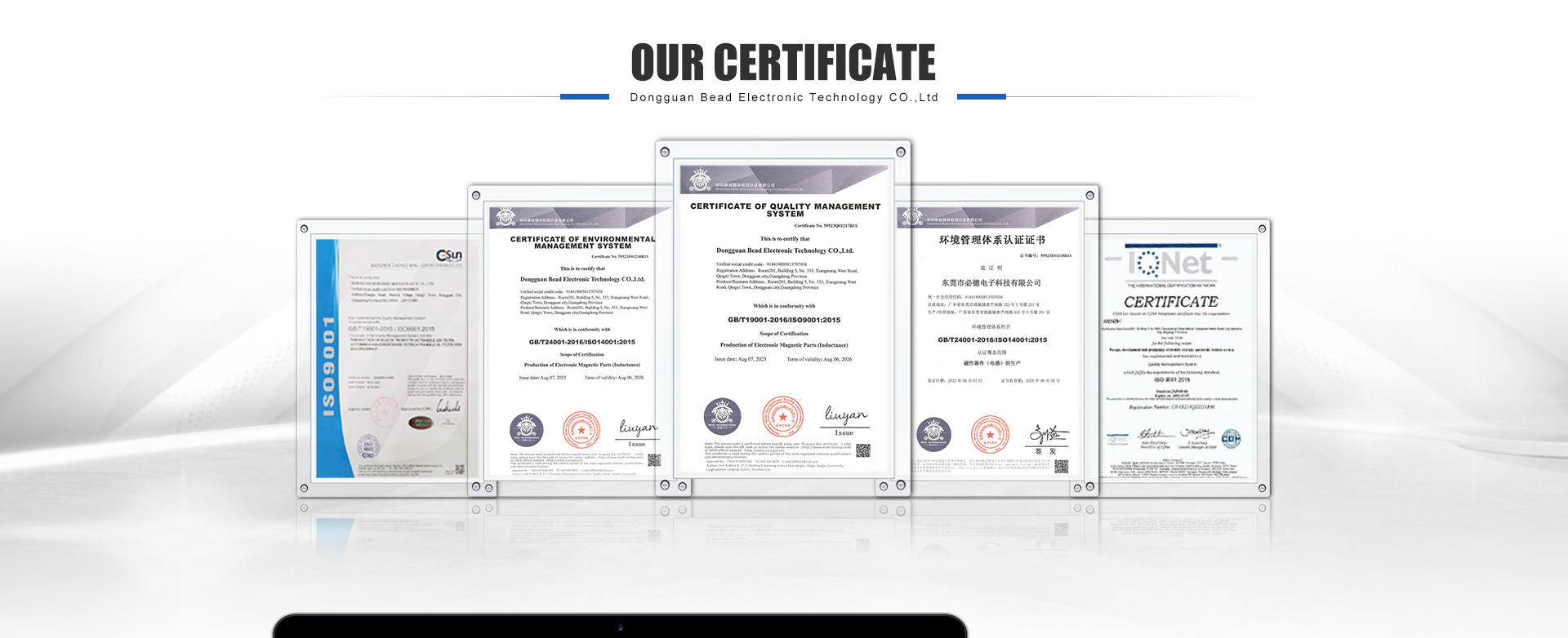 Certificates