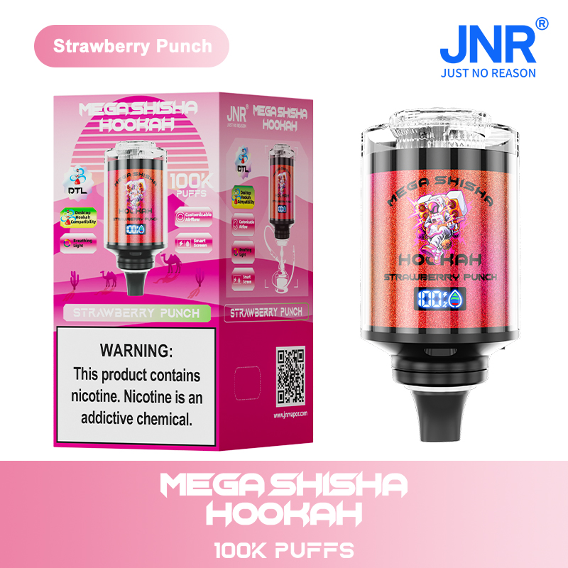 Jnr Mega Shisha Hookah 100K Puff 2025 Hot Sale Wholesale Cheap Eco-Friendly Disposable Vape