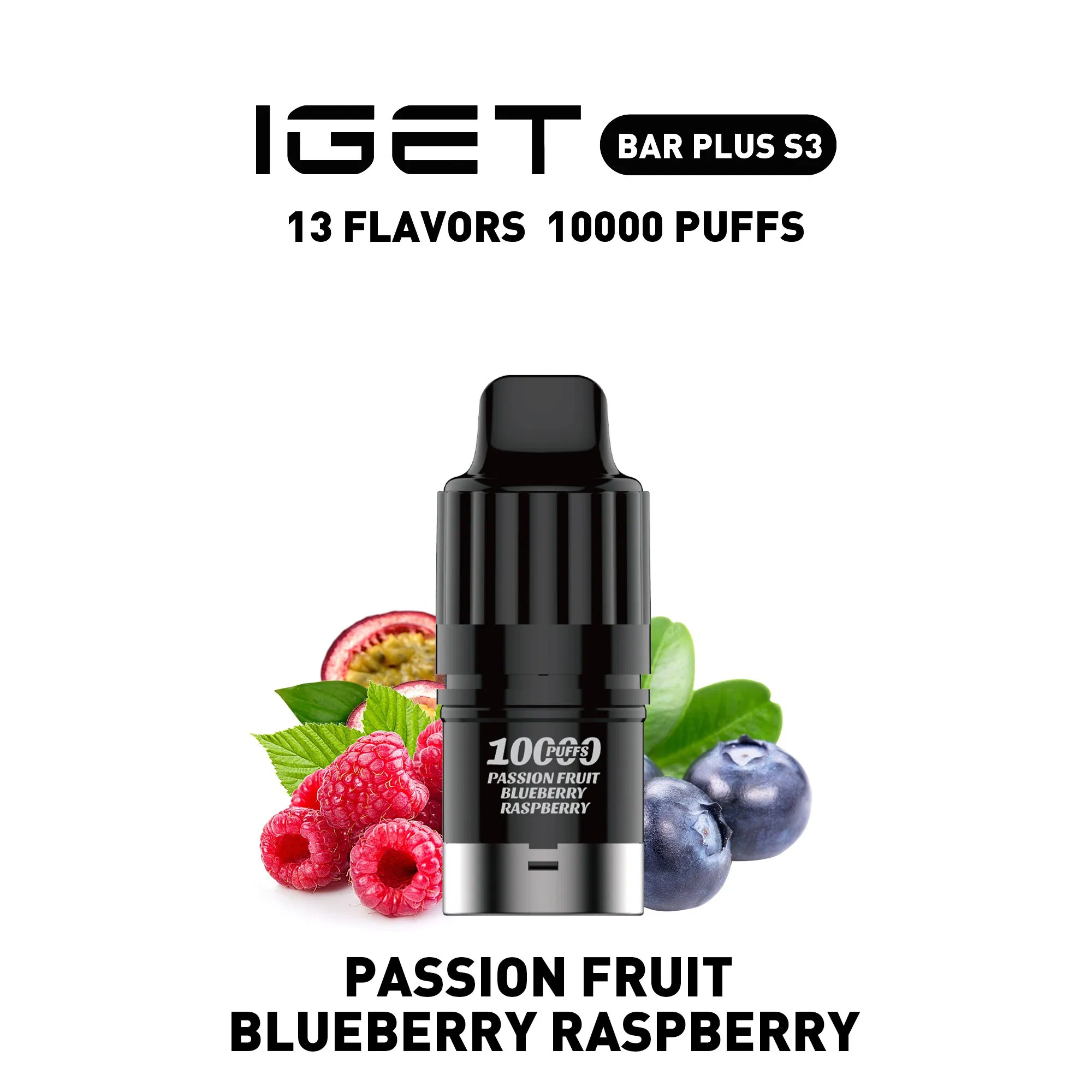 Iget Vape Disposable Bar Plus S3 Whosale Premium Kit Pod 10000 Puffs 10K