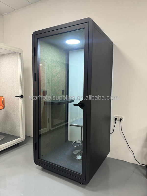 Soundproof Indoor Mobile Smart Private Office Pods with Ventilation System