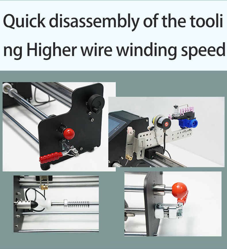 PWD-M-30 Wire Coiling System Touch Screen Interface Triple Safety Features Electronic Component Production