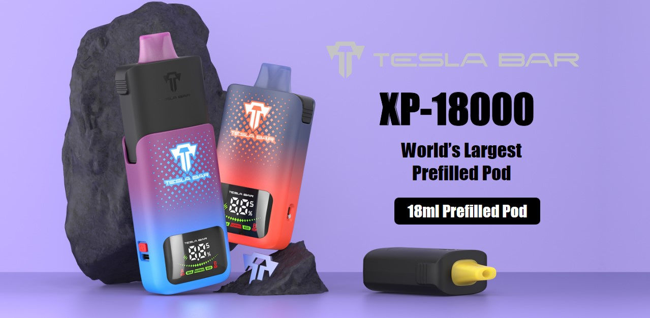 Big Puffs Closed Pod System Teslabar XP 18000 with 5% Nic