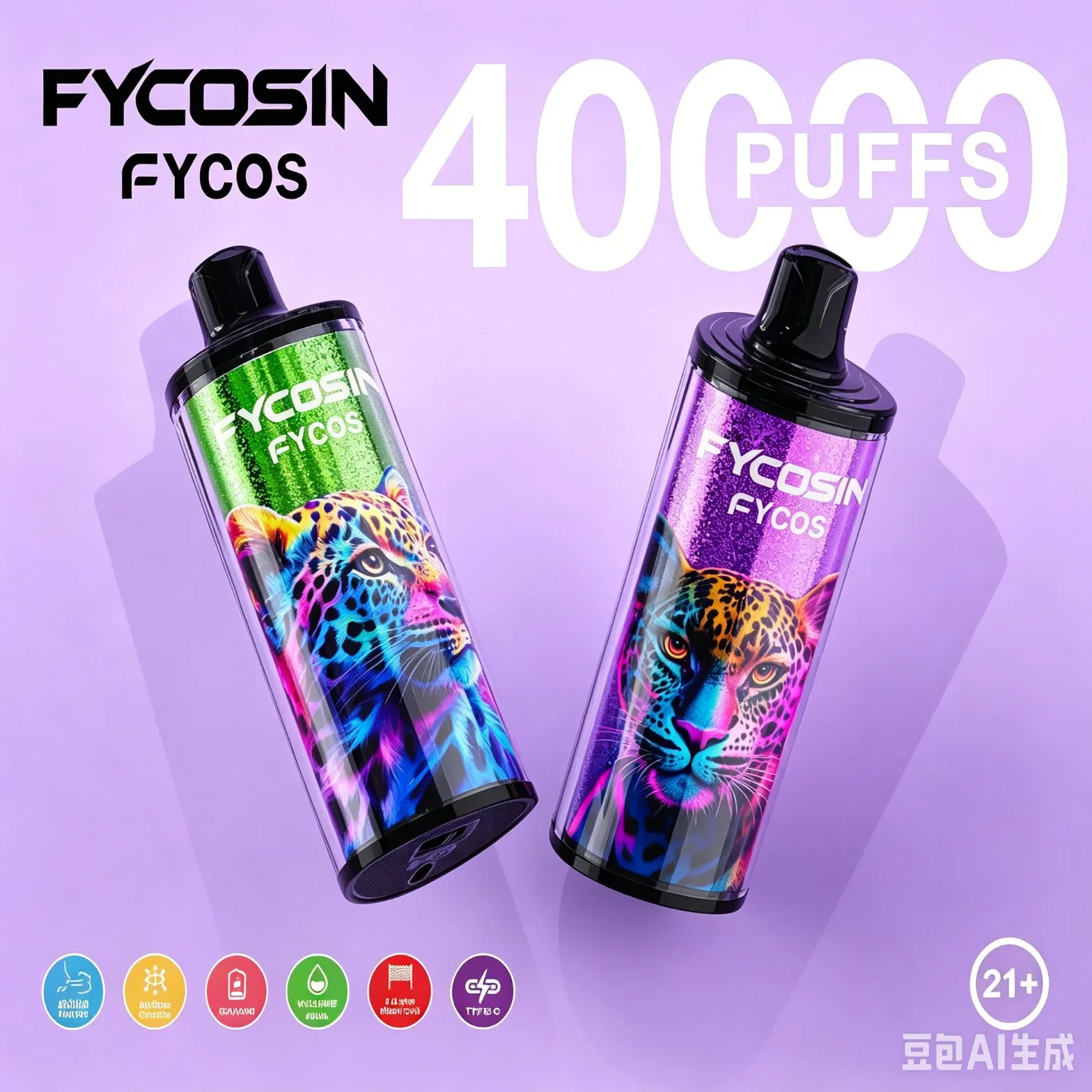 Fycosin Dk Bar Vaper Disposable Electronic E Cigarette Factory Wholesale and EU Vapor OEM Pod 40K Puff Made in China Price Rechargeable Vape