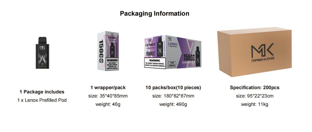 Lenox Prefilled Pod Kit 15000puffs Hottest Vape Device