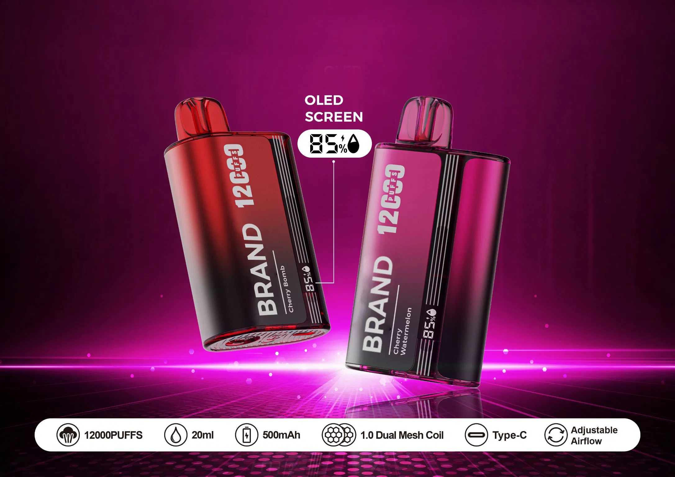 New Wave of Summer Flavor Vapor Ejuice Fresh Cirtus Vape Nicotine Salt Eliquid Disposable Extra Puffs Ceramic Pods System Wholesale 30/40/50mg