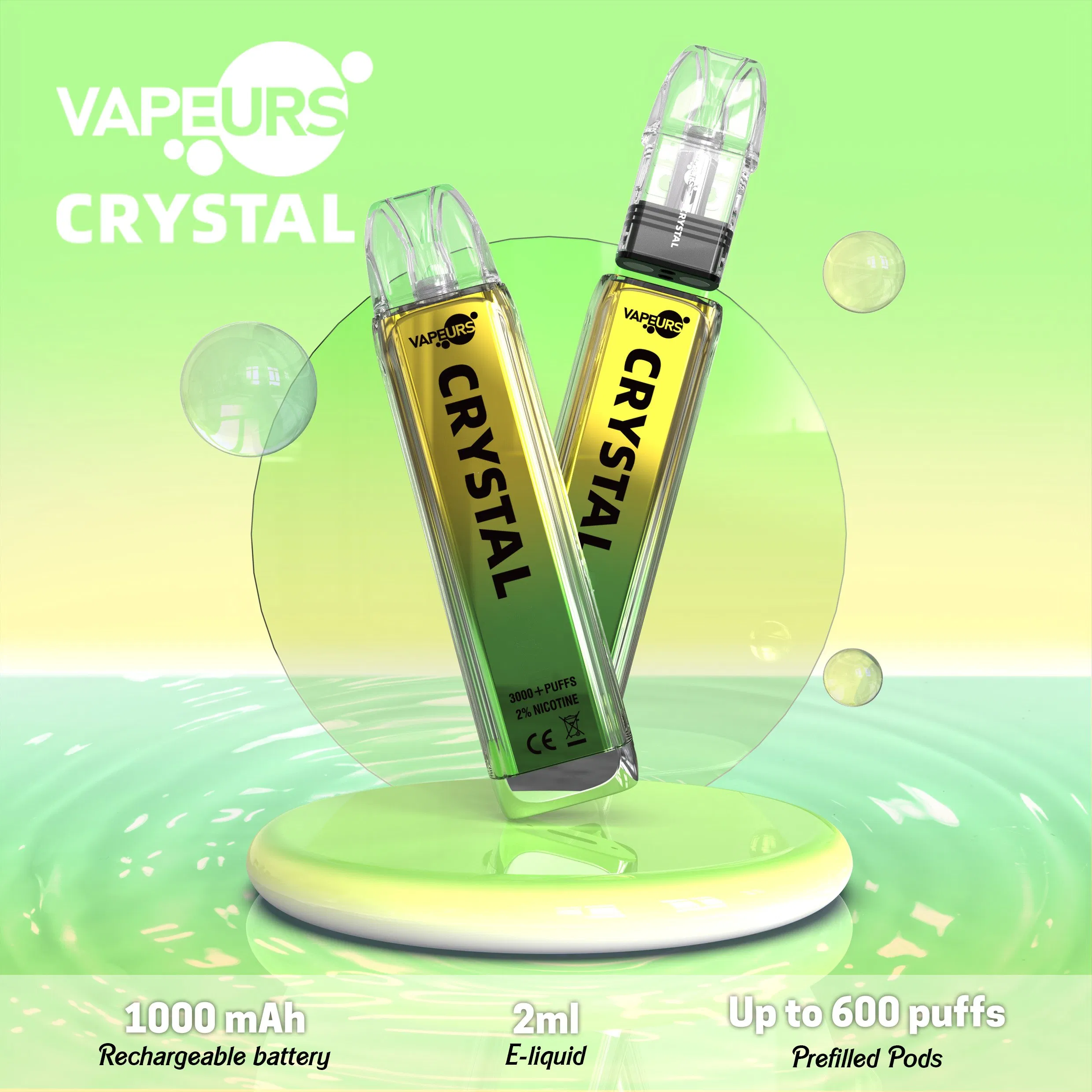 Manufacturer Crystal I Get Bar Plus Vaper 600 800 Puffs Rechargeable and Replaceable Pod Refill Pods System Fast Delivery