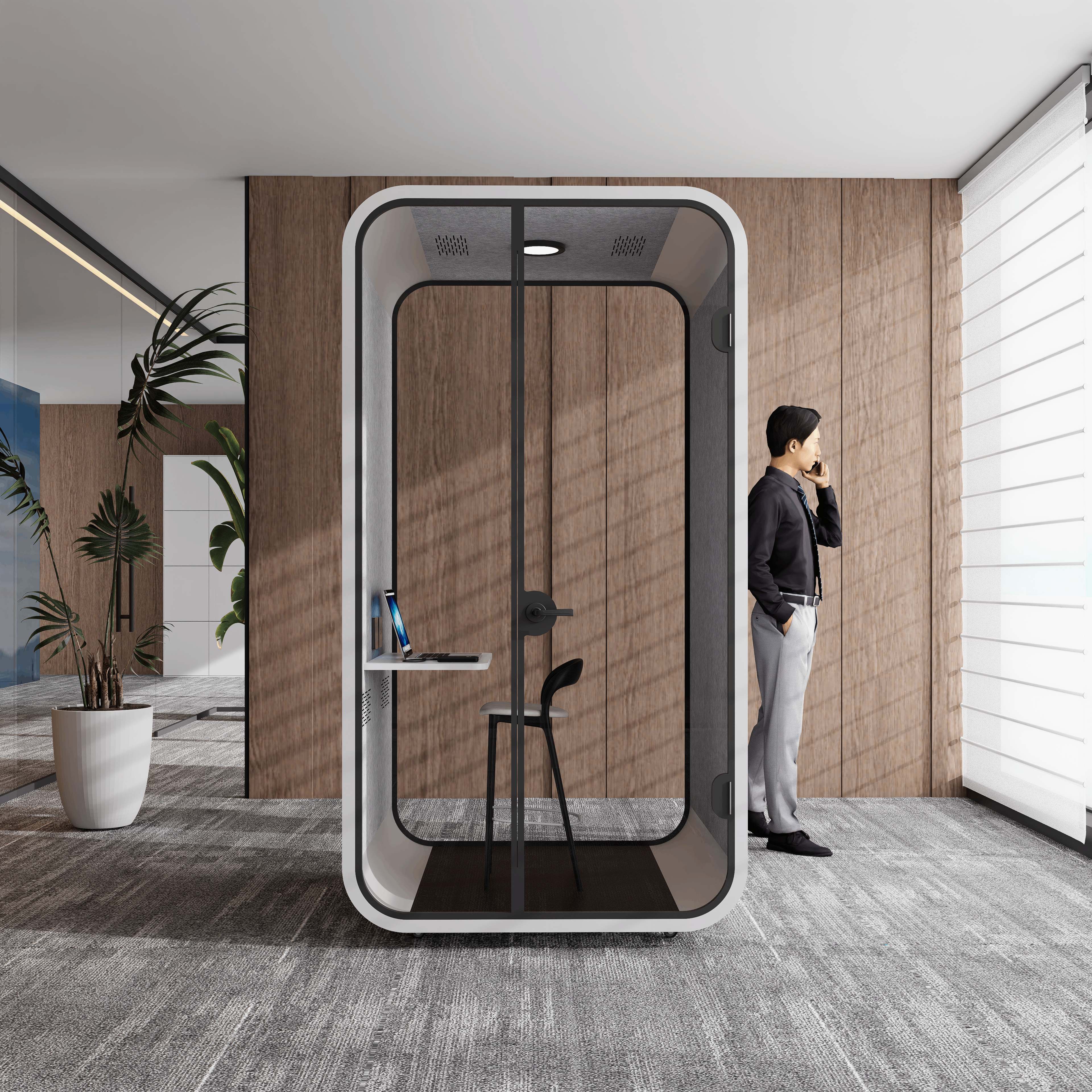 Sound Proof Office Pod Office Booth Pod Office Pod Silent Box Space Acoustic Cabin Intelligent Conference System