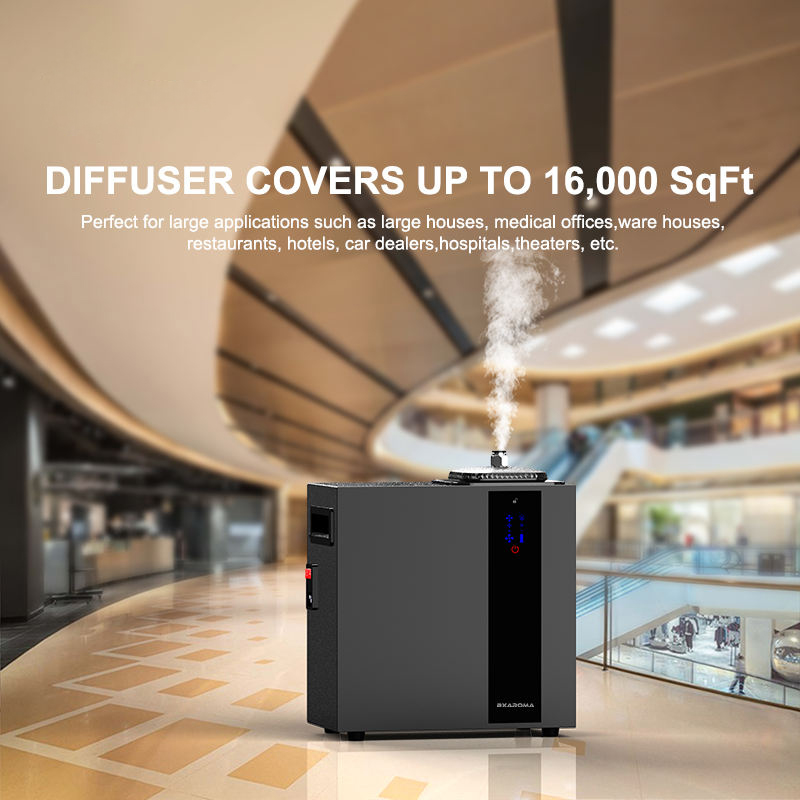Wholesale 800ml Large Space Commercial Power Smart Aroma Diffuser HVAC System with Wifi Hotel Fragrance Waterless Made of Metal
