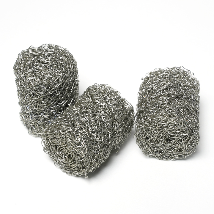 Stainless Steel Compressed Knitted Wire Mesh Filter Cylinder Custom Muffler Element for Exhaust &amp; Pneumatic System