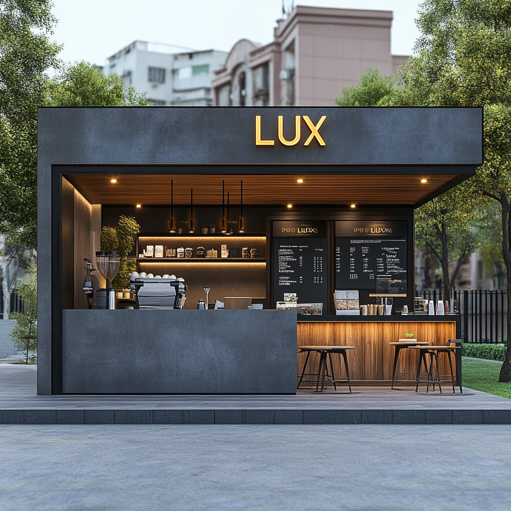 Low Cost Coffee Shop Container House Coffee Shop Decoration Modern Cafe Design Coffee Kiosks For Sale