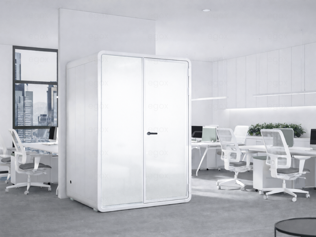 Fashion Designed Smart Privacy Pod X1 Deluxe Plug and Play Single Dual Use Sound Insulated Smart Call Pod for Open Workspace