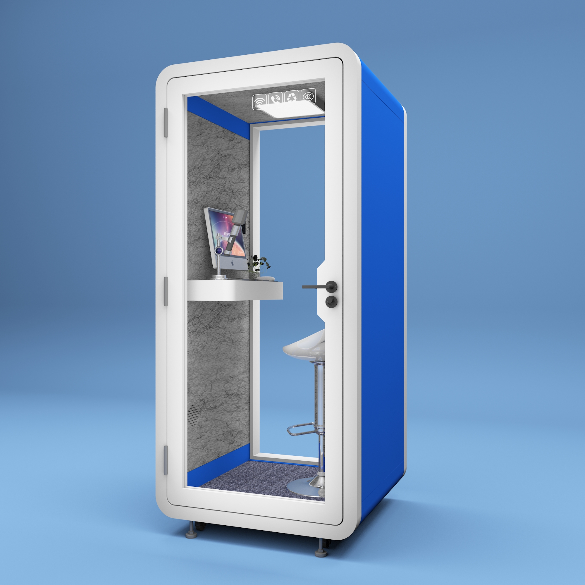 Compact Portable Home Voice Over Booth Autonomous Ai Work Pod Autonomous Zen Pod Acoustic Pods