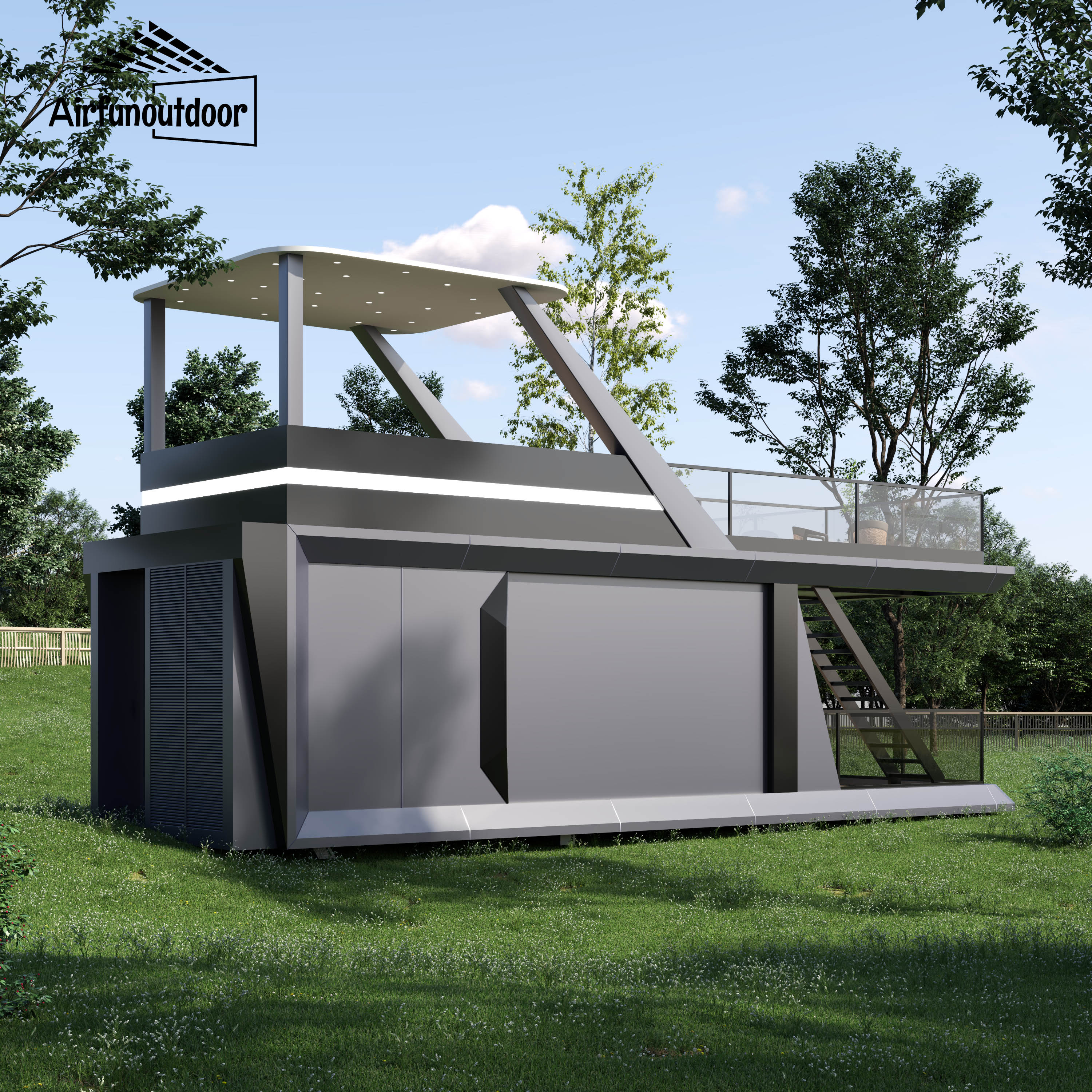Fully Furnished Prefabricated Hotel Room Smart Home System Pre-Engineered Apple Pod Cabin Steel Sleeping Capsule for House Use