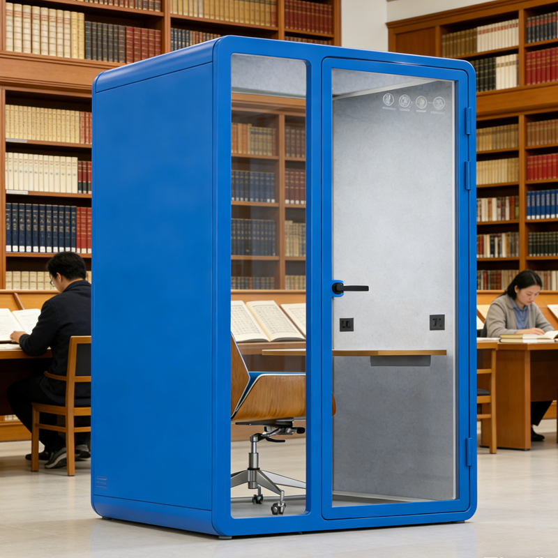 Compact Steel Office Soundproof Pods Modular Modern Design Fully Enclosed Quiet Cabins Private Work Spaces Factory Direct Sales