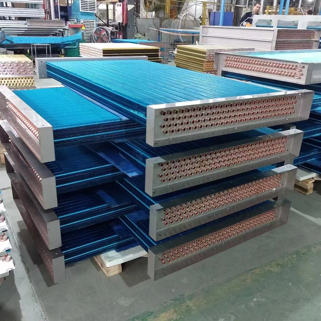 Custom Copper Fin Tube Heat Exchanger Replacement Coil for Industrial HVAC &amp; Dehumidification Systems