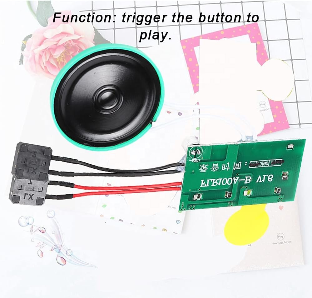 SY OEM Plastic Button Activated Sound Module with Speaker and Easy Recording Module for Greeting Cards and Other Gifts