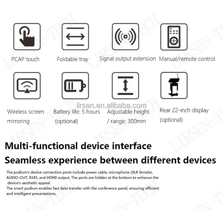 Smart Multimedia Podium detail 1
