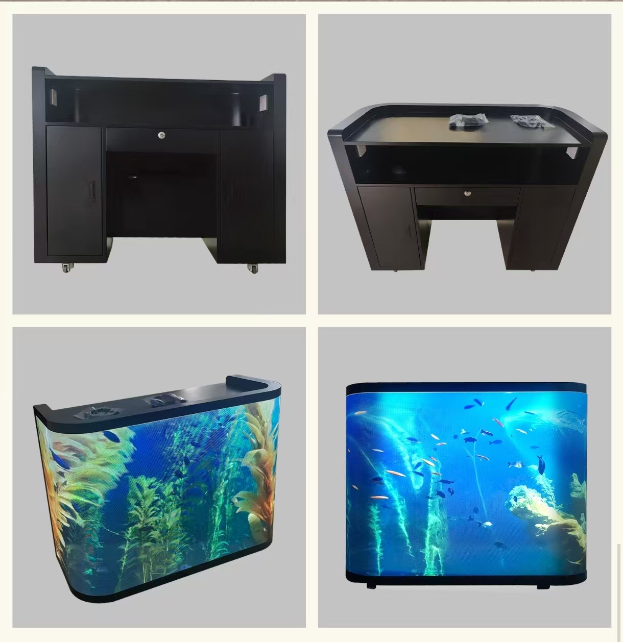 Customizable Dj Equipment Flexible Advertising Digital Signage Displays Deformable Dj Table Portable For Hotel Amenities